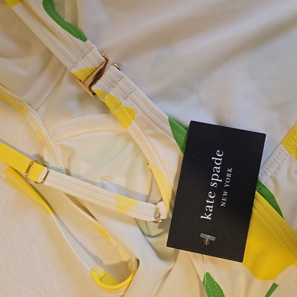 NWT Kate Spade Lemons One Piece Bathing Suit Size Medium - Picture 3 of 8